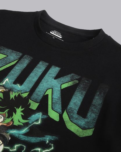 My Hero Academia Black Graphic Printed Tshirt Men - Image 2