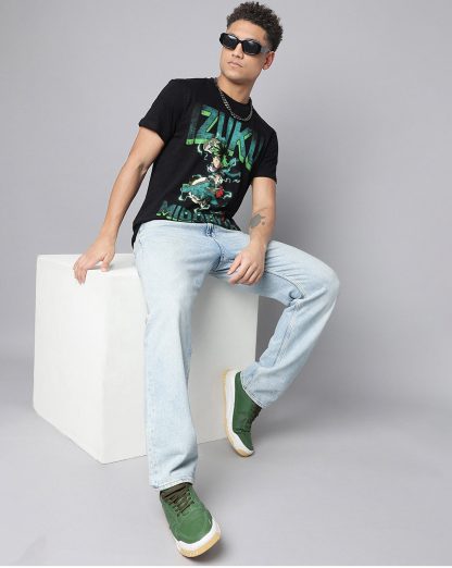 My Hero Academia Black Graphic Printed Tshirt Men - Image 5