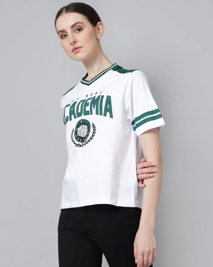 My Hero Academia Printed Regular Fit Tshirt For Women - Image 2