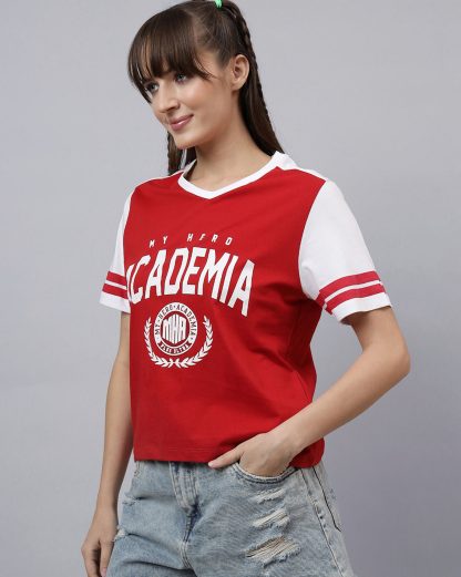 My Hero Academia Printed Regular Fit Tshirt For Women - Image 2