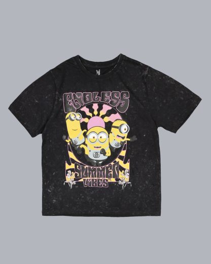 Minions Printed Regular Fit Tshirt For Women - Image 5