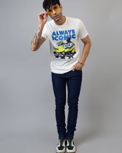 Minions Printed Regular Fit Tshirt For Men - Image 4