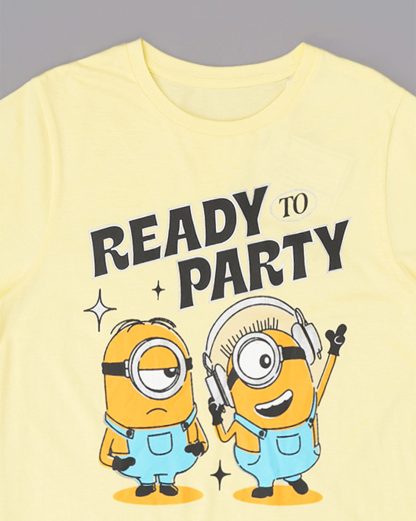 Minions Printed Regular Fit Tshirt For Women - Image 2