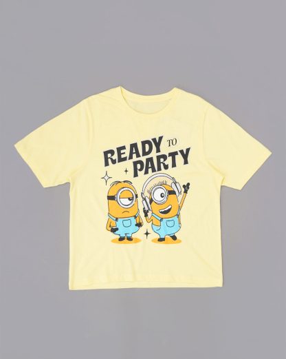 Minions Printed Regular Fit Tshirt For Women - Image 5