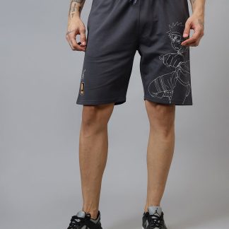 Naruto Printed Regular Fit Shorts For Men