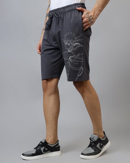 Naruto Printed Regular Fit Shorts For Men - Image 2