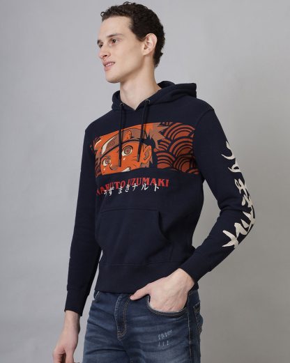 Naruto Printed Regular Fit Hoodie For Men - Image 2