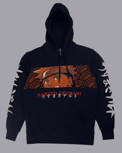 Naruto Printed Regular Fit Hoodie For Men - Image 6