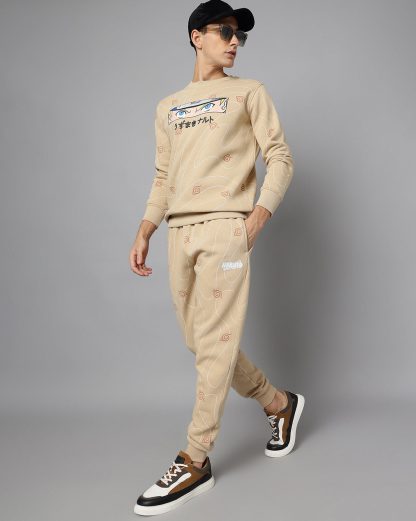 Naruto Beige Regular Fit Jogger Men - Image 4
