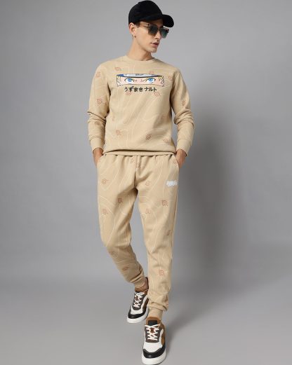 Naruto Beige Regular Fit Sweatshirt Men - Image 4
