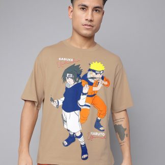 Naruto & Sasuke Oversized Tshirt Men
