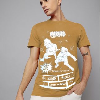 Naruto & Sasuke Regular Fit Tshirt Men