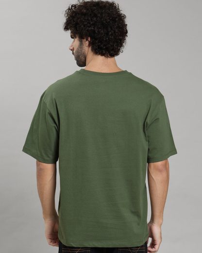Naruto Kakashi Olive Oversized Tshirt Men - Image 3