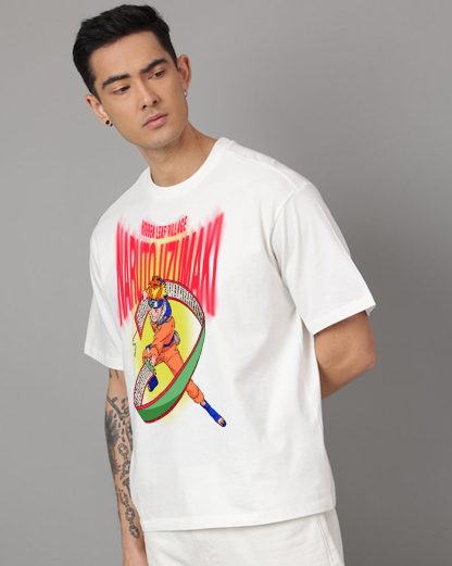 Naruto Hidden Leaf Village Oversized Tshirt Men - Image 3
