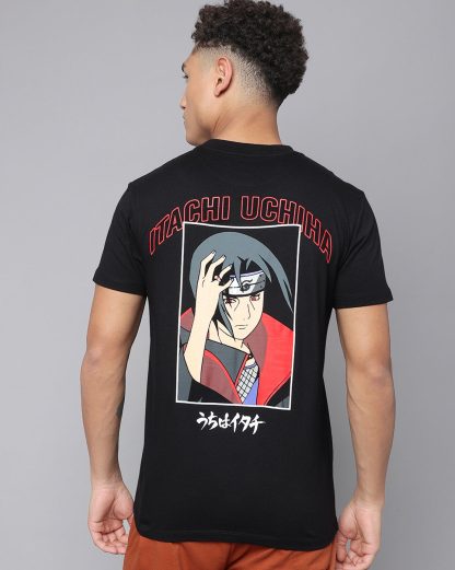 Itachi Uchiha Naruto Black Tshirt Men