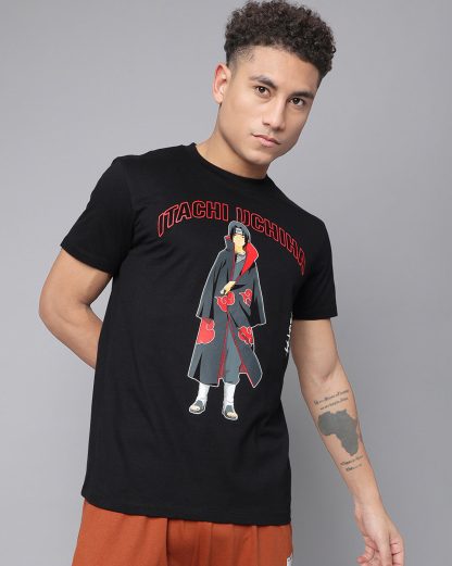 Itachi Uchiha Naruto Black Tshirt Men - Image 3
