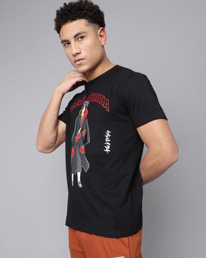 Itachi Uchiha Naruto Black Tshirt Men - Image 4