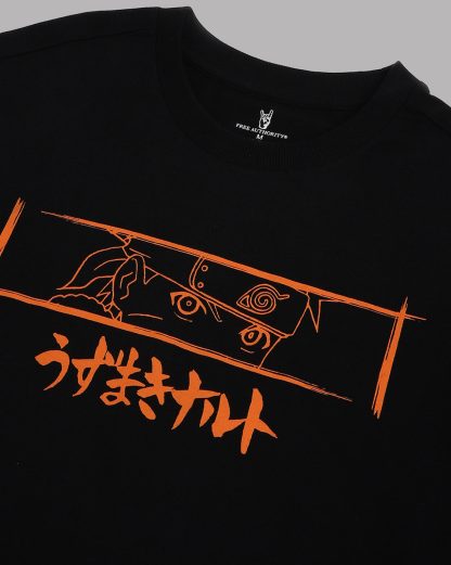 Naruto Black Oversized Tshirt Men - Image 2