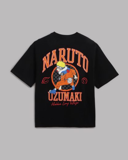 Naruto Black Oversized Tshirt Men - Image 7