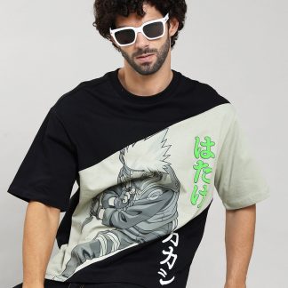Naruto Kakashi Oversized Tshirt Men