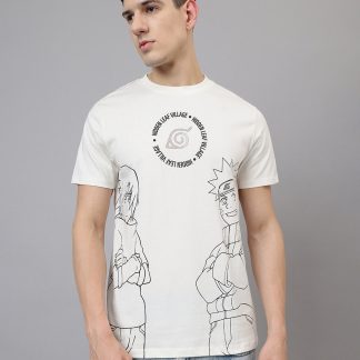 Naruto Off White Regular Fit Tshirt Men