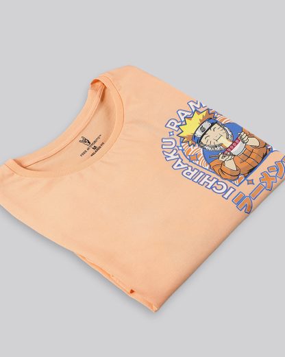 Naruto Peach Regular Fit Tshirt Women - Image 2