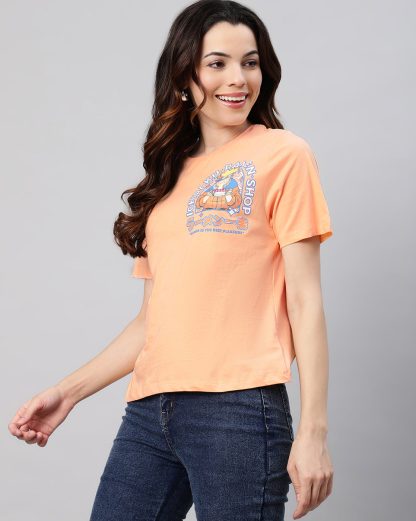 Naruto Peach Regular Fit Tshirt Women - Image 4