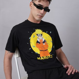 Naruto Printed Oversized Tshirt For Men