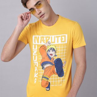 Naruto Printed Regular Fit Tshirt For Men