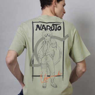 Naruto Printed Oversize Tshirt For Men