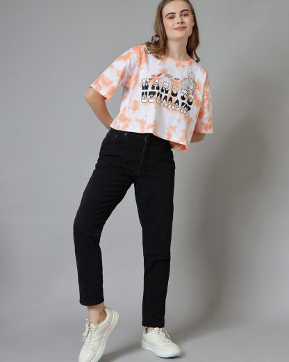 Naruto Printed Oversized Crop Fit Tshirt For Women - Image 4