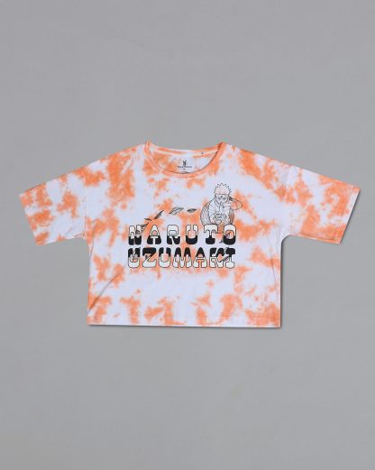 Naruto Printed Oversized Crop Fit Tshirt For Women - Image 5