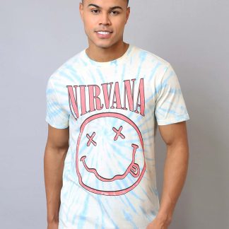 Nirvana Printed Regular Fit Tshirt For Men