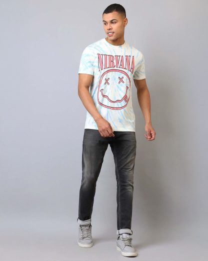 Nirvana Printed Regular Fit Tshirt For Men - Image 4