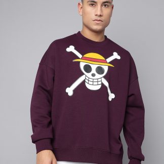 One Piece Straw Hat Pirates Oversized Sweatshirt Men