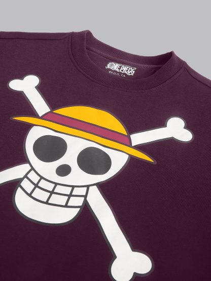 One Piece Straw Hat Pirates Oversized Sweatshirt Men - Image 2