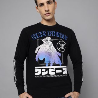 One Piece Black Sweatshirt Men