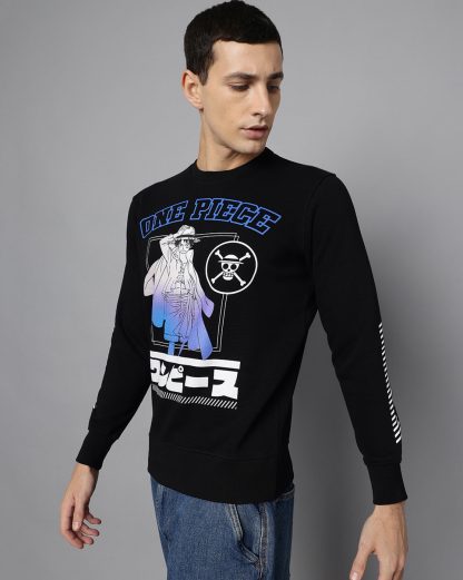 One Piece Black Sweatshirt Men - Image 2