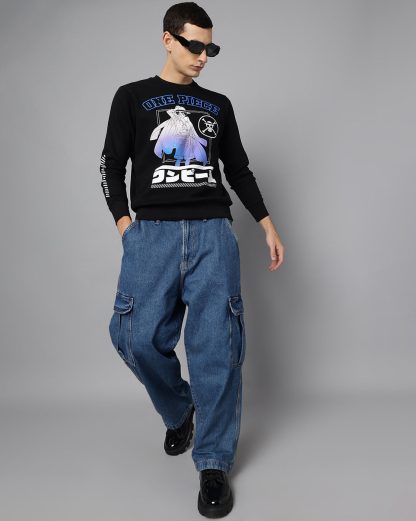One Piece Black Sweatshirt Men - Image 4