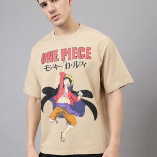 One Piece Straw Hat Oversized Tshirt Men