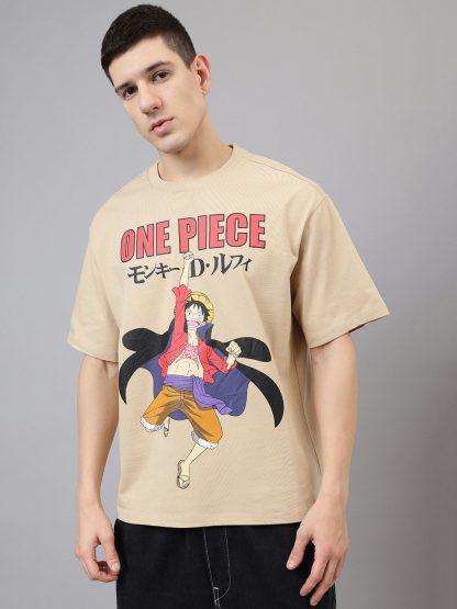 One Piece Straw Hat Oversized Tshirt Men