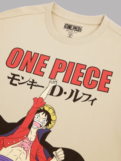 One Piece Straw Hat Oversized Tshirt Men - Image 2