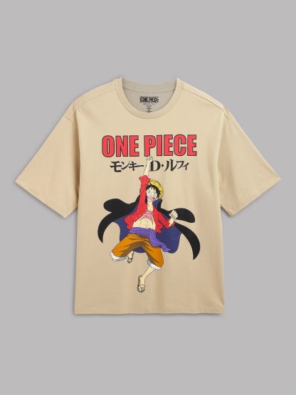 One Piece Straw Hat Oversized Tshirt Men - Image 6