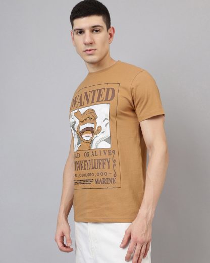 One Piece Luffy Wanted Regular Fit Tshirt Men - Image 3