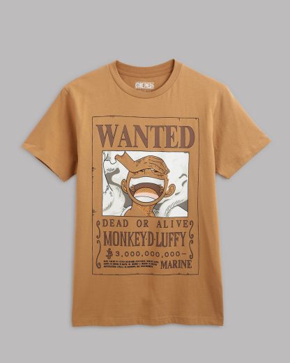 One Piece Luffy Wanted Regular Fit Tshirt Men - Image 6
