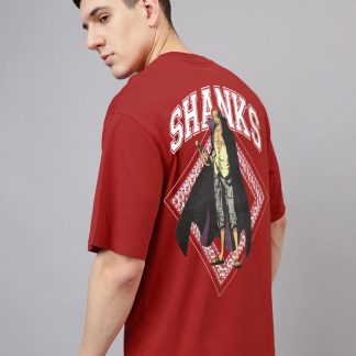 One Piece Shanks Oversized Tshirt Men