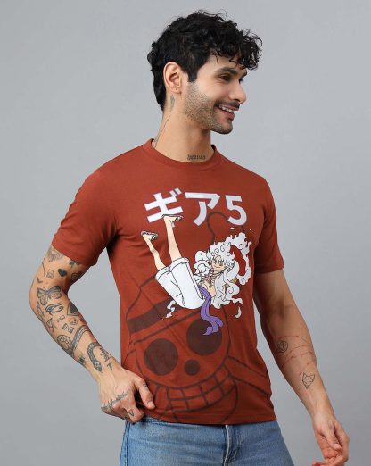 One Piece Printed Regular Fit Tshirt For Men - Image 2