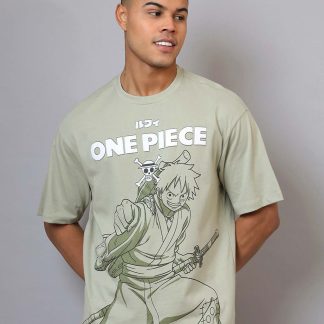 One Piece Printed Oversized Tshirt For Men
