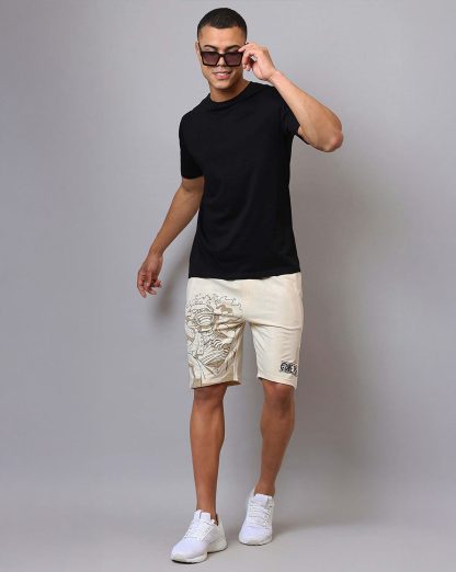 One Piece Printed Regular Fit Shorts For Men - Image 4