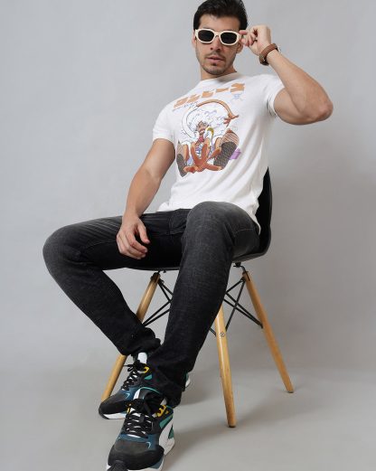 Luffy Printed Regular Fit Tshirt For Men - Image 4